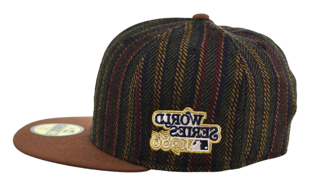 New Era 59FIFTY New York Mets Herringbone 2-Tone Fitted Hat "Brown" 60586699