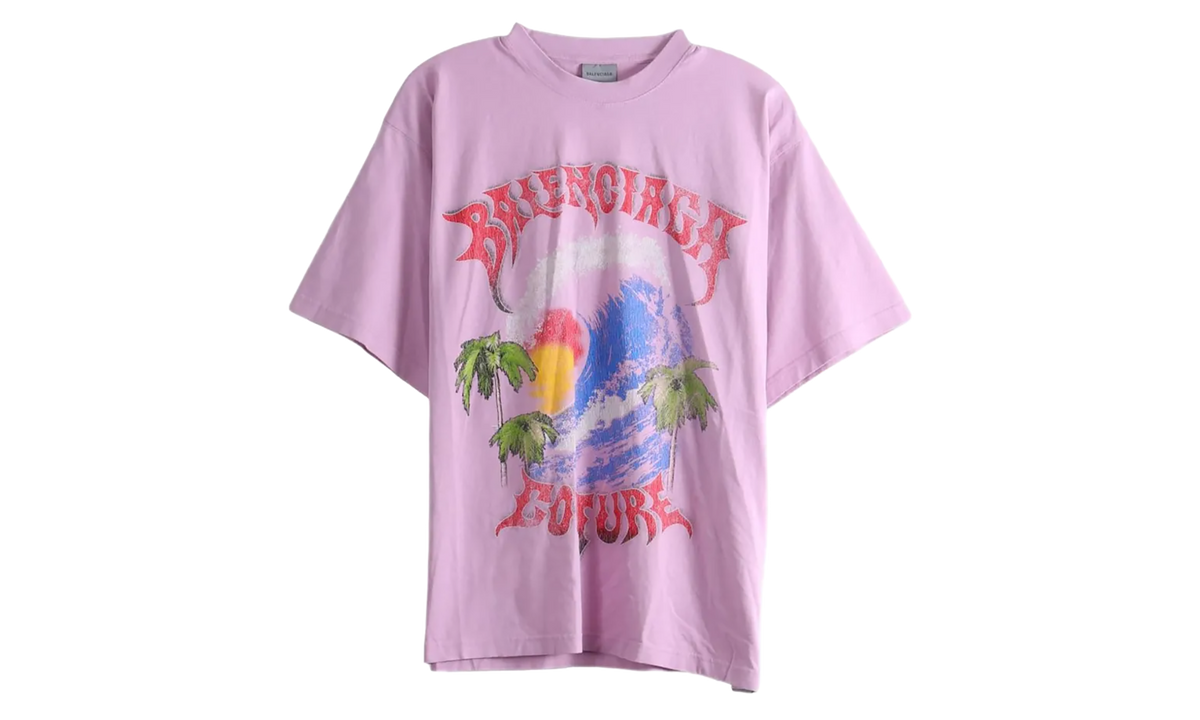 Balenciaga Vintage Surfer Oversized T-Shirt WMNS "Old Pink" 871733TUVP25701