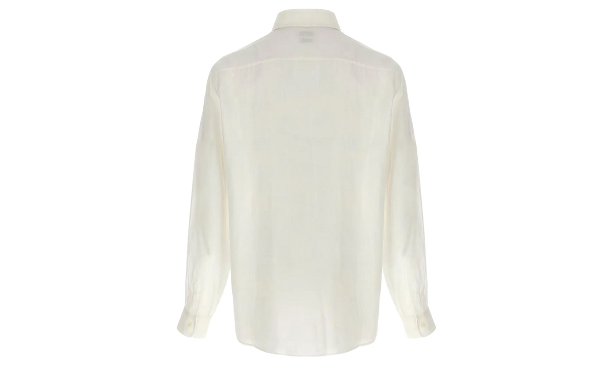 BRUNELLO CUCINELLI Linen Button-Up Shirt "Natural White" BRUN1082