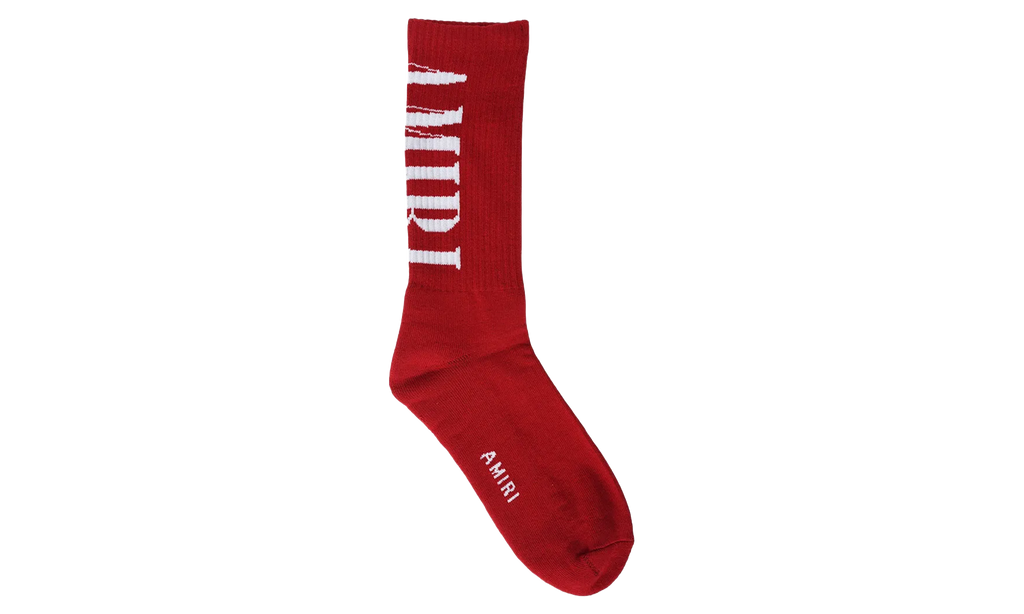 Amiri Solid Core Logo Socks "Red" PS23MHR007 610