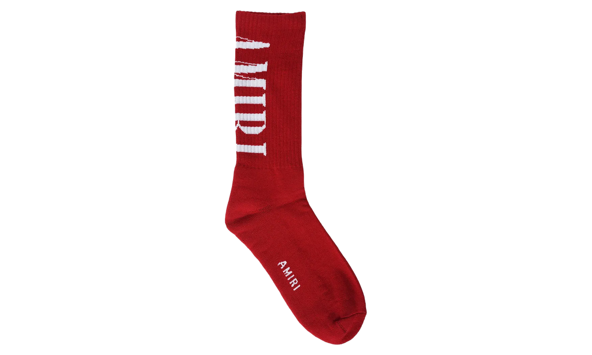 Amiri Solid Core Logo Socks "Red" PS23MHR007 610