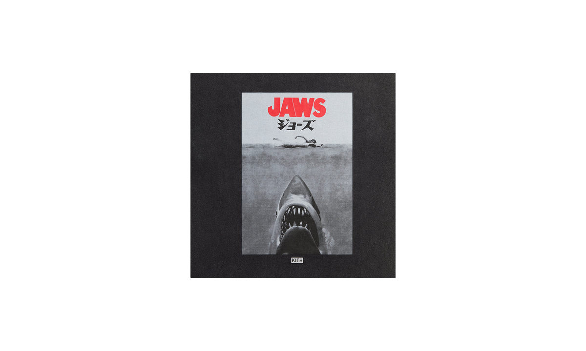 Kith JAWS Japanese Poster Vintage Tee "Black" khm034406 001
