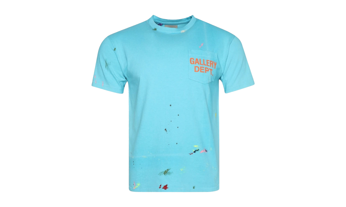 Gallery Dept Paint Splatter Logo Tee "Turquoise" SUNFWZ9M