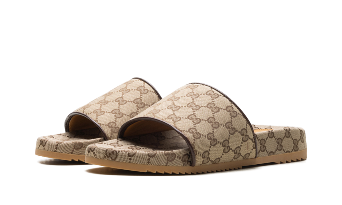 Gucci GG Slide "Beige Canvas" 624695 H6320 9763