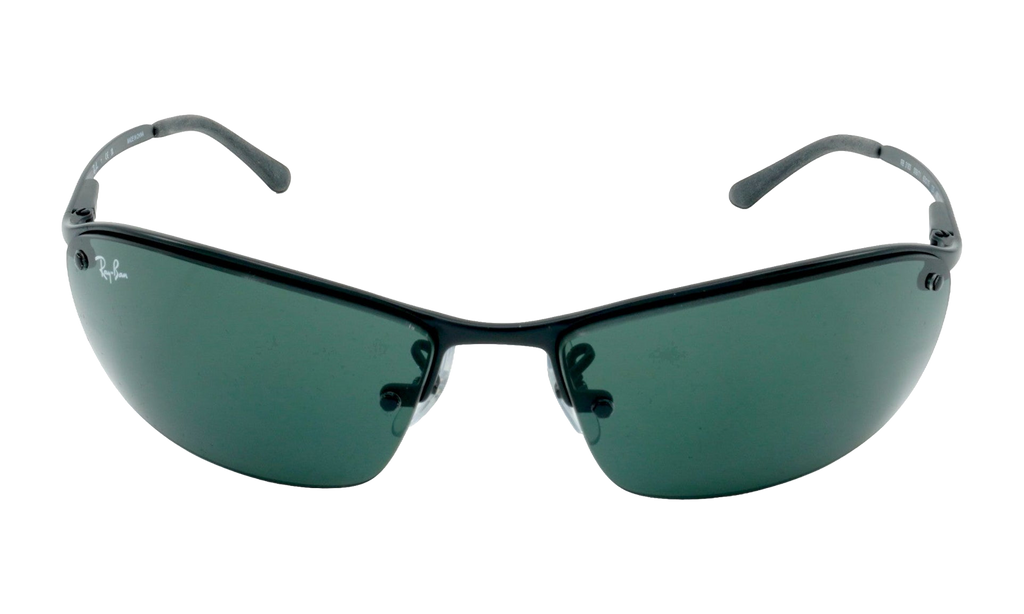 Rayban Rectangle Sunglasses "Matte Black" RB3183-006-71_63