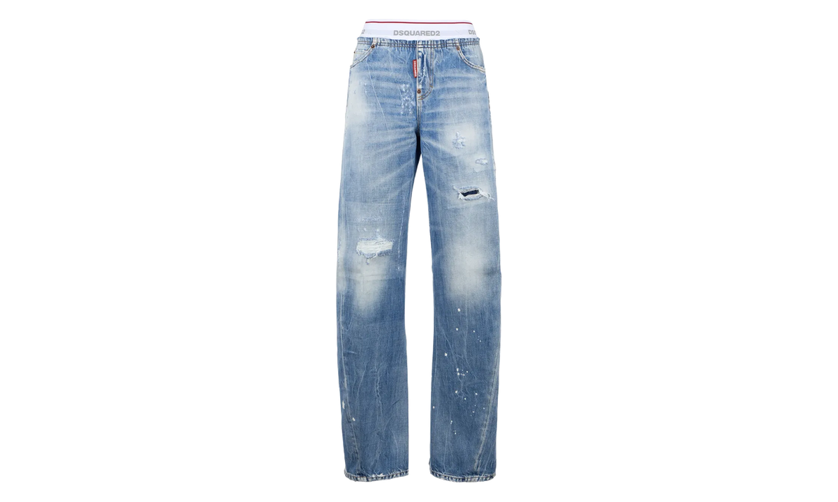 Dsquared2 Light Undle Loose Twist Jeans WMNS "Blue" S72LB0928D30038470