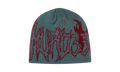 MURD333R.FM Skully Beanie "Green / Red" MDR-XACC-0044