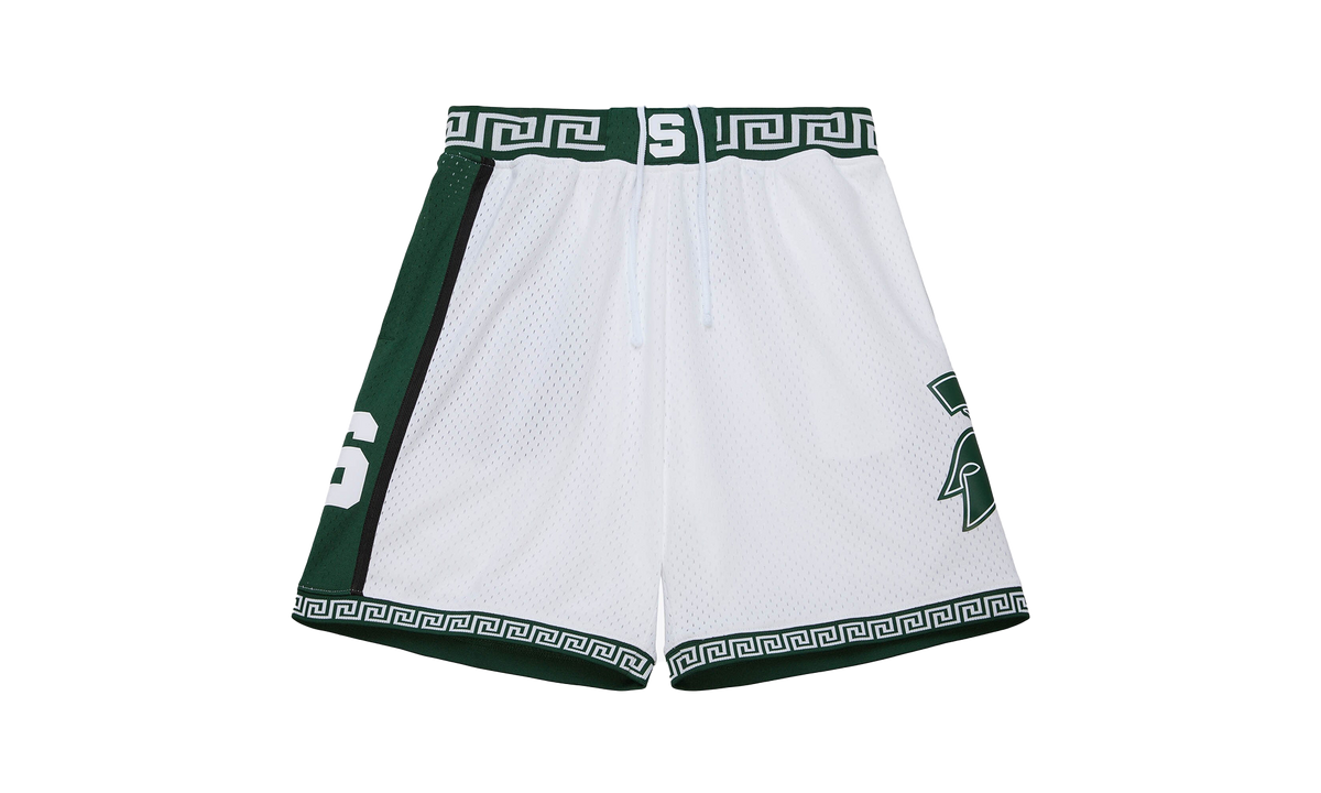 Mitchell & Ness Shorts "NCAA Mich State 1999" ASHR7829 MSU99PPPWHIT