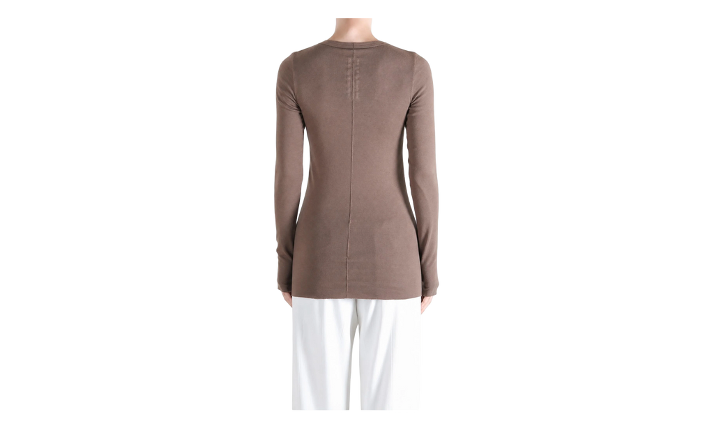 Rick Owens DRKSHDW Basic Long Sleeve T-Shirt WMNS "Grape" DS02F6217 RN 86