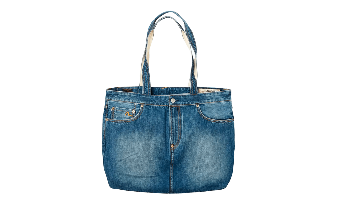 Palace Evisu Denim Tote Bag "Light Wash" p0146