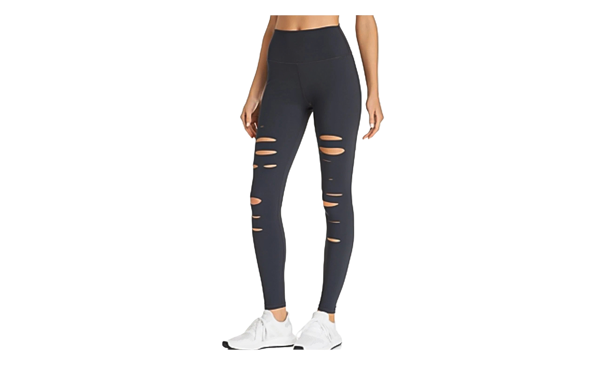 High-Waist Ripped Warrior Legging WMNS "Anthracite" ALO11