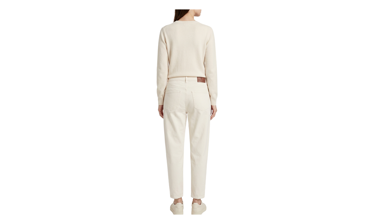 Brunello Cucinelli Relaxed Cotton Trousers WMNS "Off White" BRUN1651