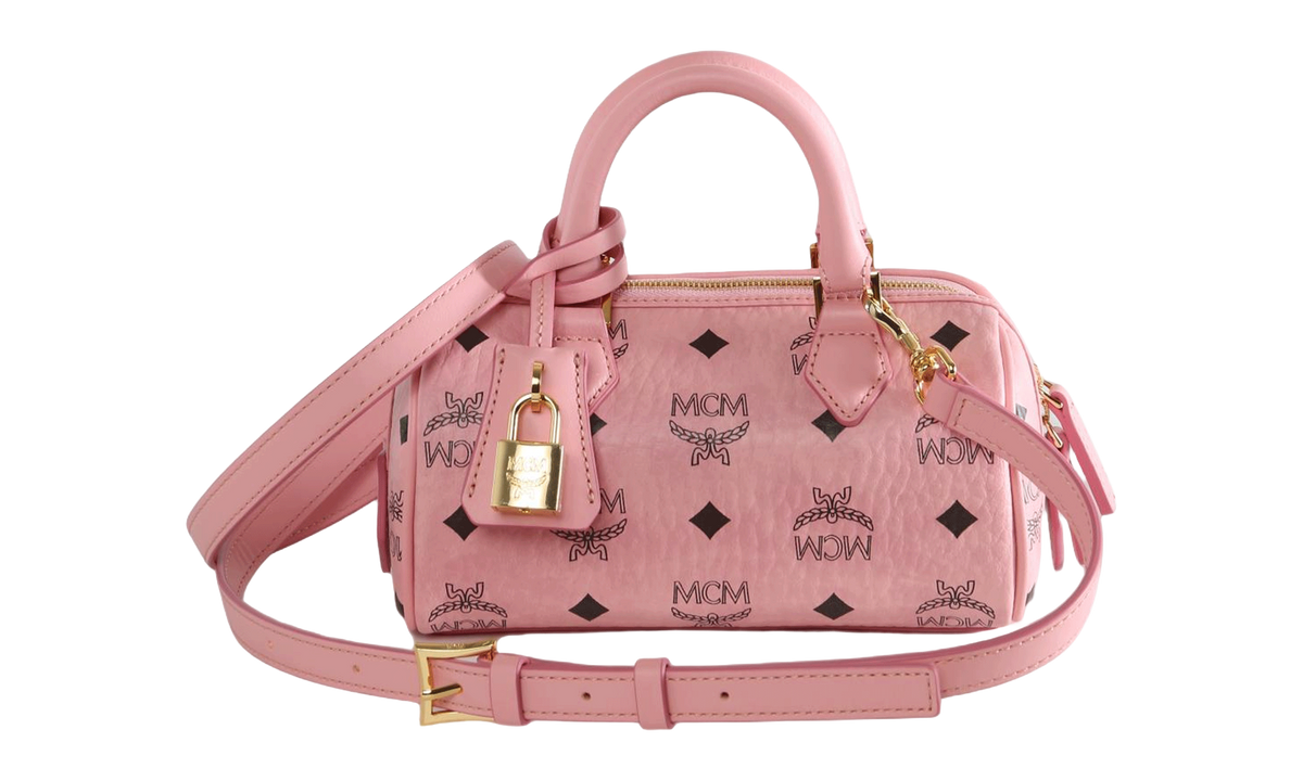 Mcm Ella VI Mini Boston bags "Soft Pink" MWBESEA01 SOFT PINK