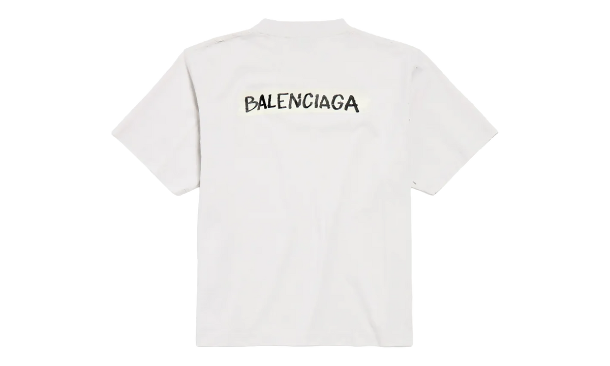 Balenciaga Medium Fit Crew Neck T-Shirt WMNS "Dirty White" 850990 TTVL6 9012