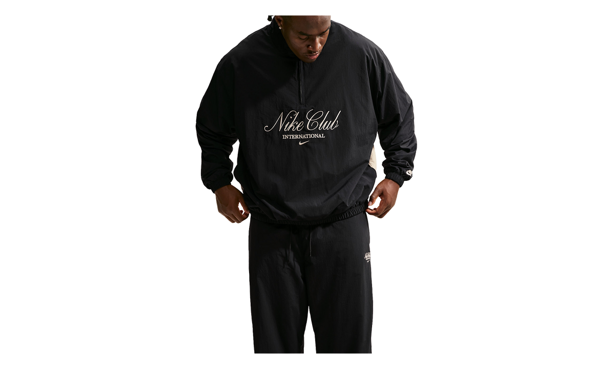 Nike Sportswear Club Halp Zip Jacket "Black / Sanddrift / Sanddrift" IO4160 010
