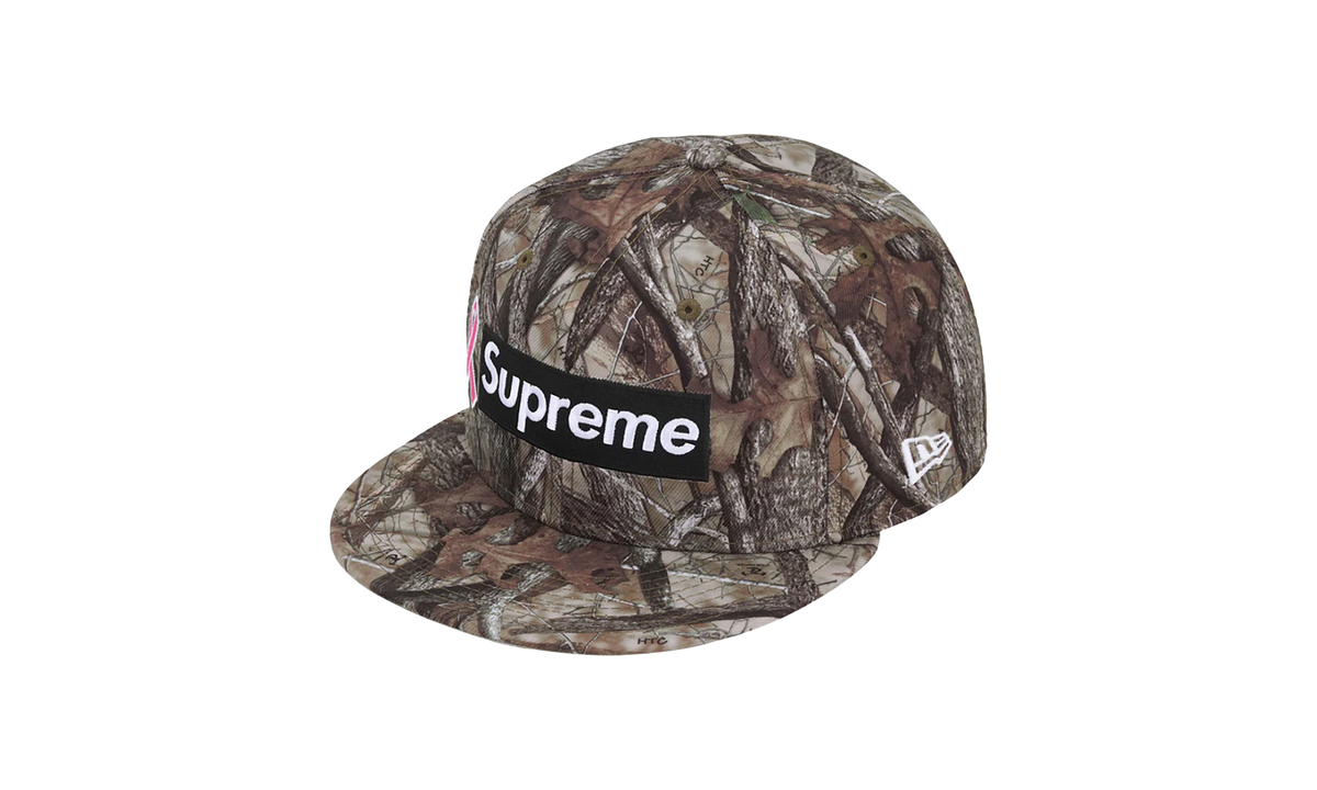 Supreme Breast Cancer Awareness Box Logo New Era "TrueTimber HTC Fall Camo" SU25812
