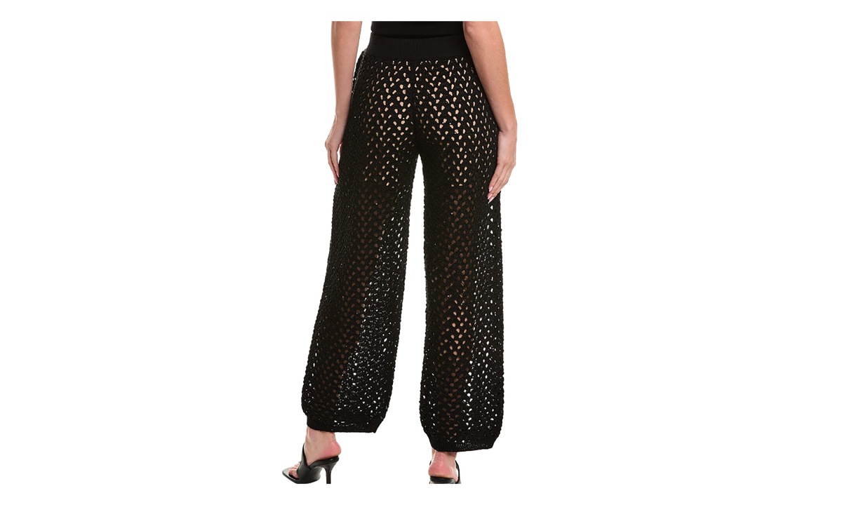 Brunello Cucinelli Open Knit Trousers WMNS "Black" BRUN512