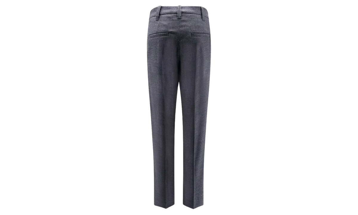 BRUNELLO CUCINELLI Textured Trousers WMNS "Dark Grey" BRUN227