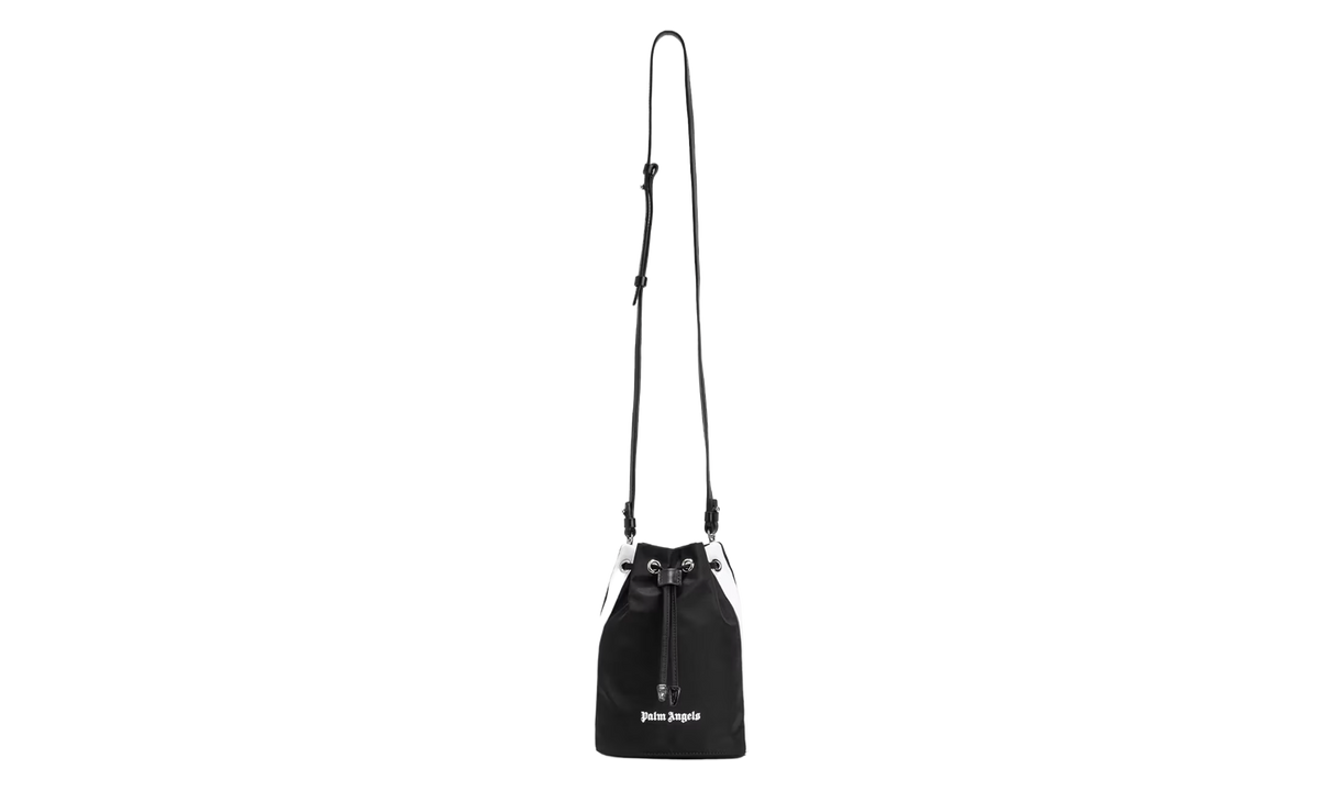 Palm Angels Venice Stiped Track Drawstring Bag "Black" PWNQ013F22LEA0011001