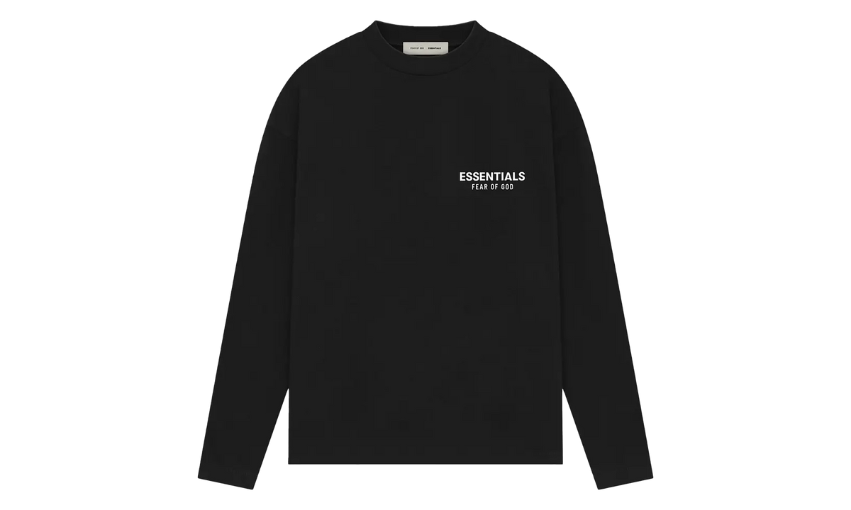 Fear of God Essentials CLASSIC FIT LS TEE "JET BLACK" 125AS254200F