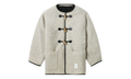 Bape Collarless Grey Wool Jacket WMNS "Brownish Grey" BPYOCOC7228XJBGX