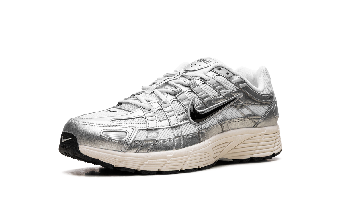 Nike P-6000 "White Metallic Silver Flat Silver Black" CD6404 105