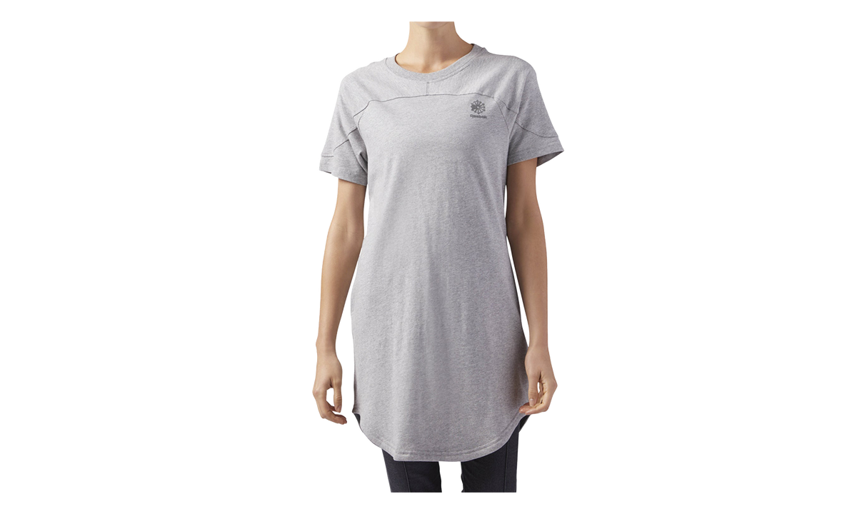 Reebok Classic Sportswear Open Back T-Shirt Dress WMNS "Medium Grey Heather" CF9493