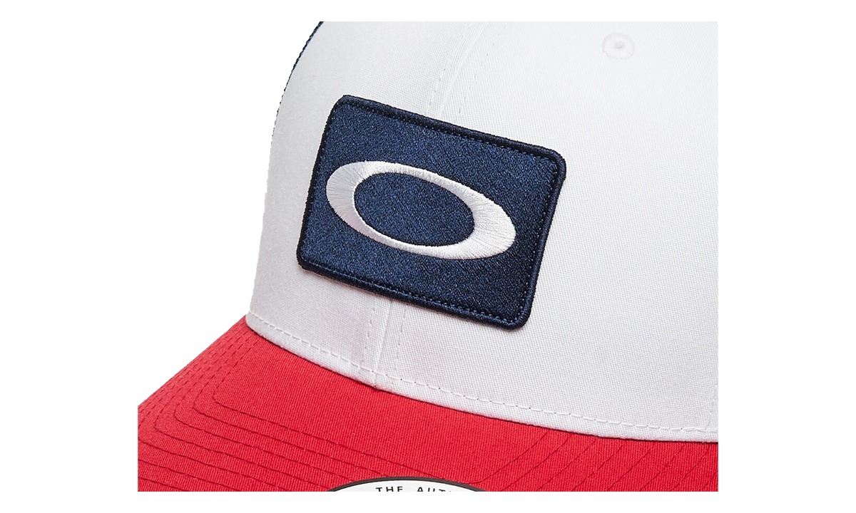 Oakley O Original Trucker Hat "White / Red / Navy Blue" FOS900836 9CV