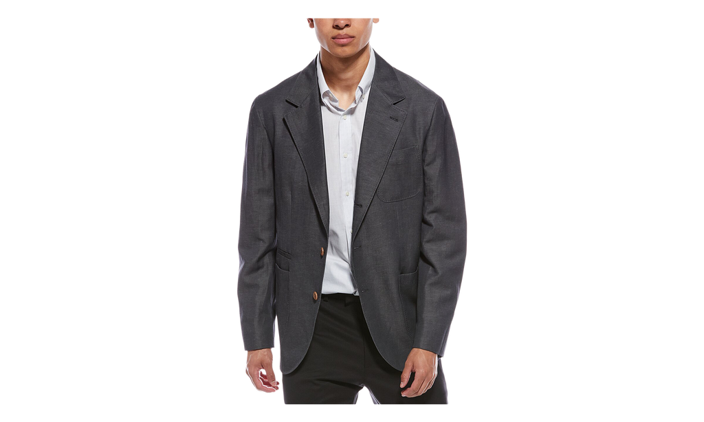 BRUNELLO CUCINELLI Deconstructed Blazer "Charcoal" BRUN540