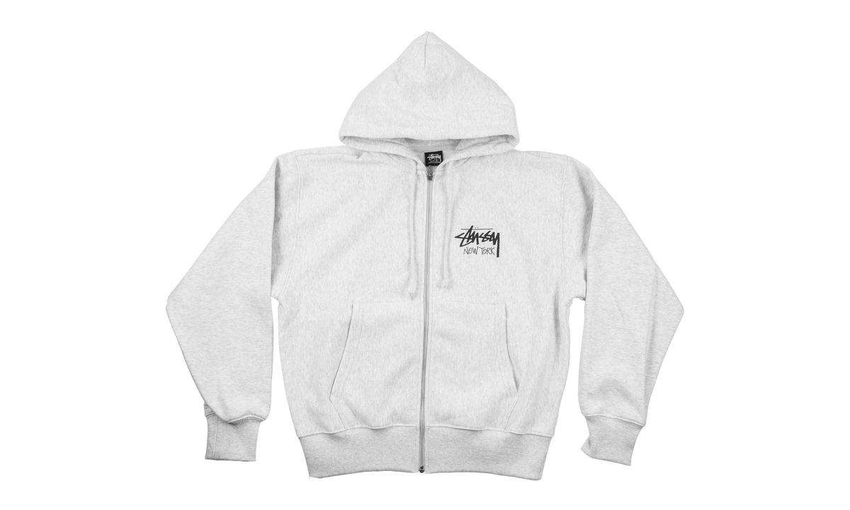 Stussy New York Chapter Hooded Zip "Ash Heather" STUS348