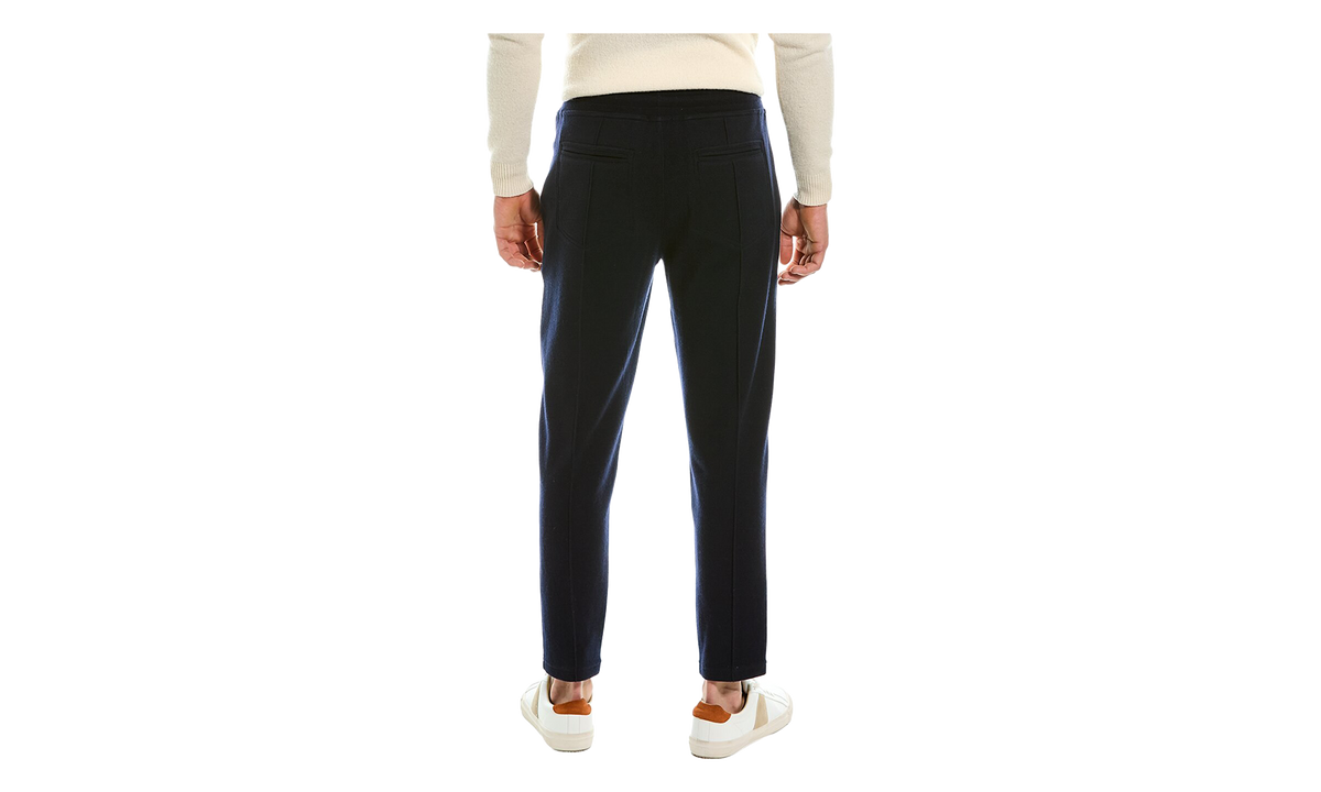 BRUNELLO CUCINELLI Drawstring Tailored Trousers "Navy" BRUN437
