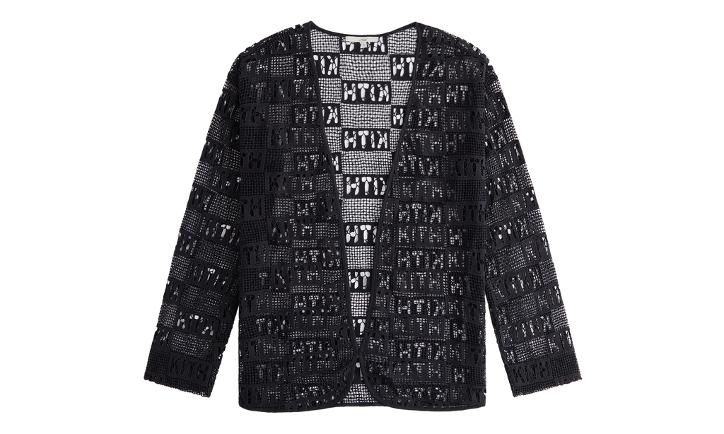 Ethan Logo Lace Cardigan WMNS "Black" KITH115
