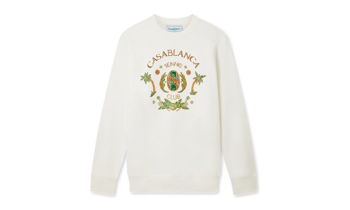 Casablanca Logo Organic Cotton Sweatshirt "White" MS24JTP00110 WHT