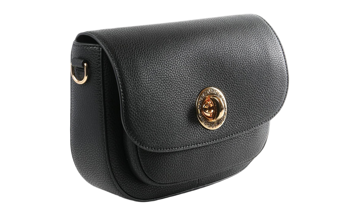 Marc Jacobs Signet Turnlock Saddle Bag "BLACK" 4F3HMS013H02-001