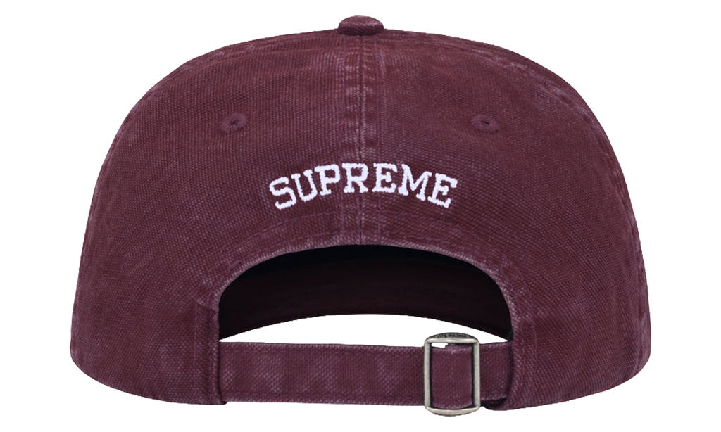 SUPREME Washed Canvas S Logo 6-Panel "FW26 - Plum" SU28494