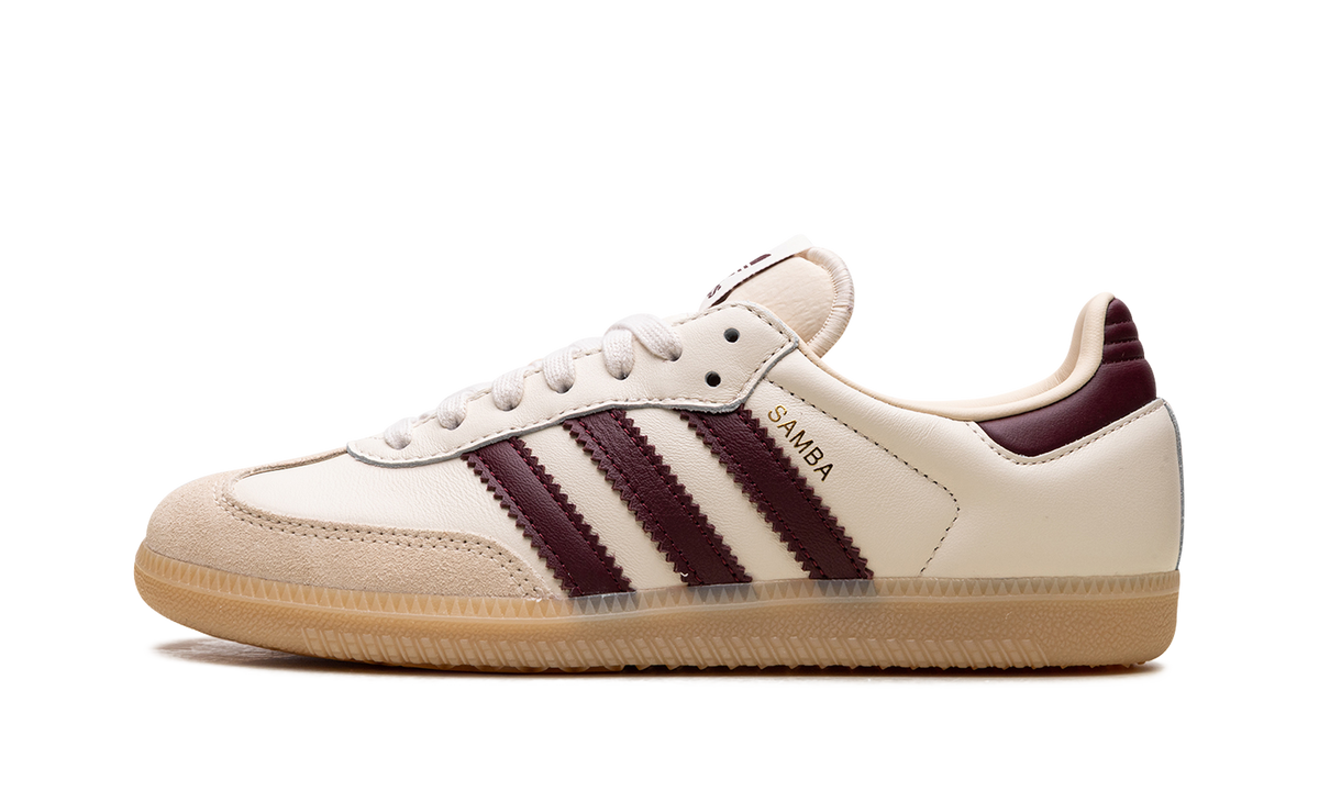 Adidas Samba OG "Cream White / Burgundy" JS3830