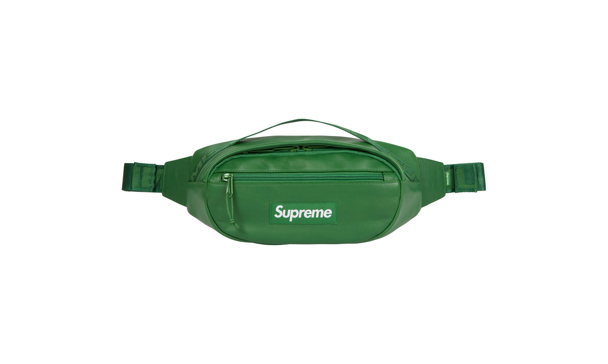 Supreme Leather Waist Bag "FW24 - Green" SU26088