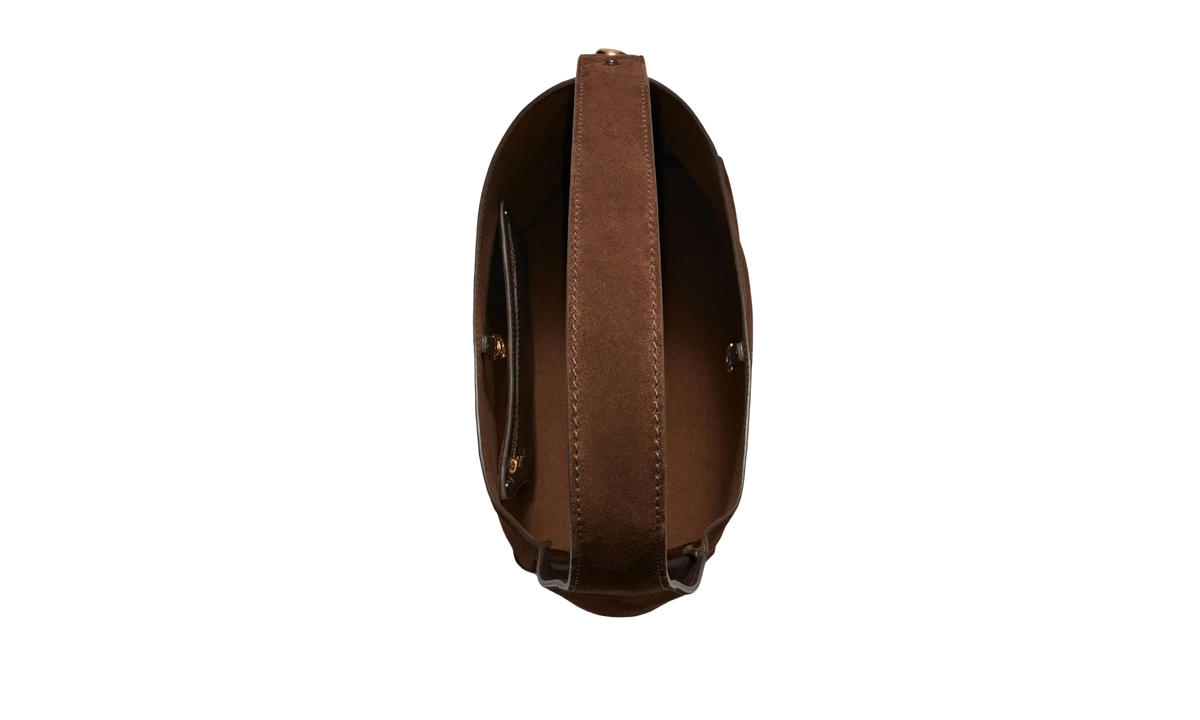 Tory Burch Romy Suede Hobo Bag "Dark Cocoa" 175320 201