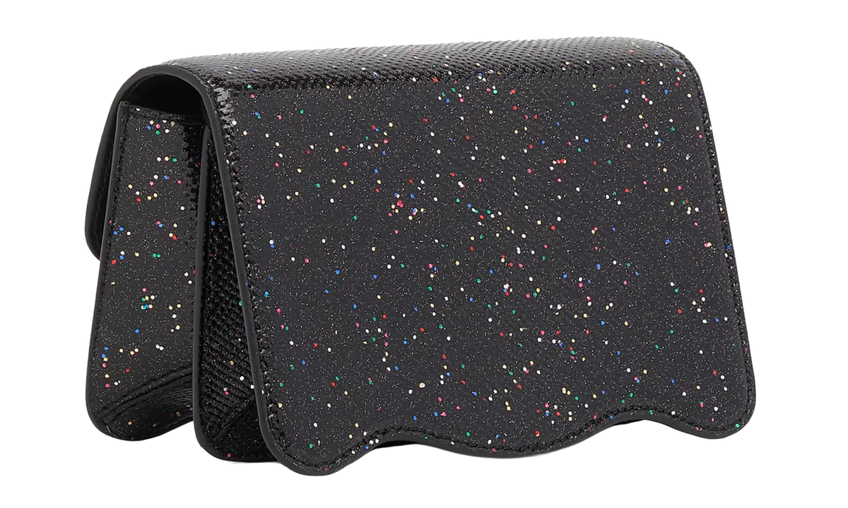 Palm Angels Palm Beach Night Out Leather Bag "Glitter" PWNQ011F22LEA0041076