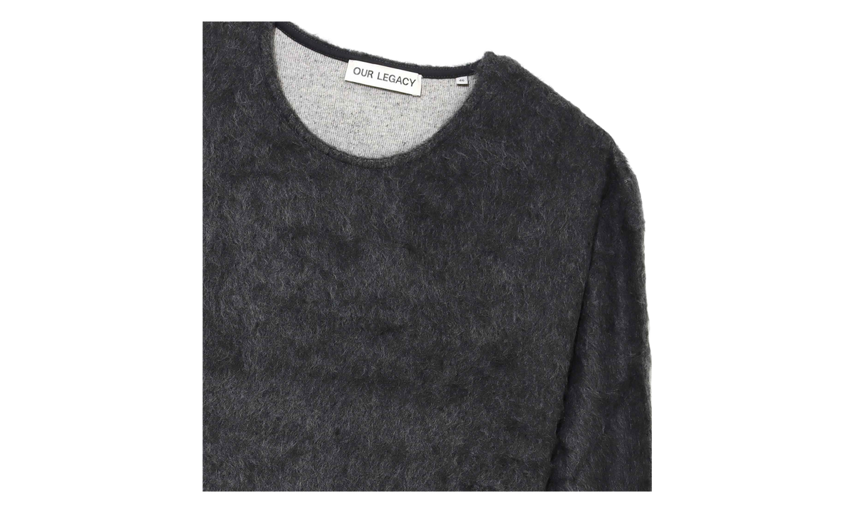 OUR LEGACY Double Lock U Neck Sweater "Grey" M4226DDG