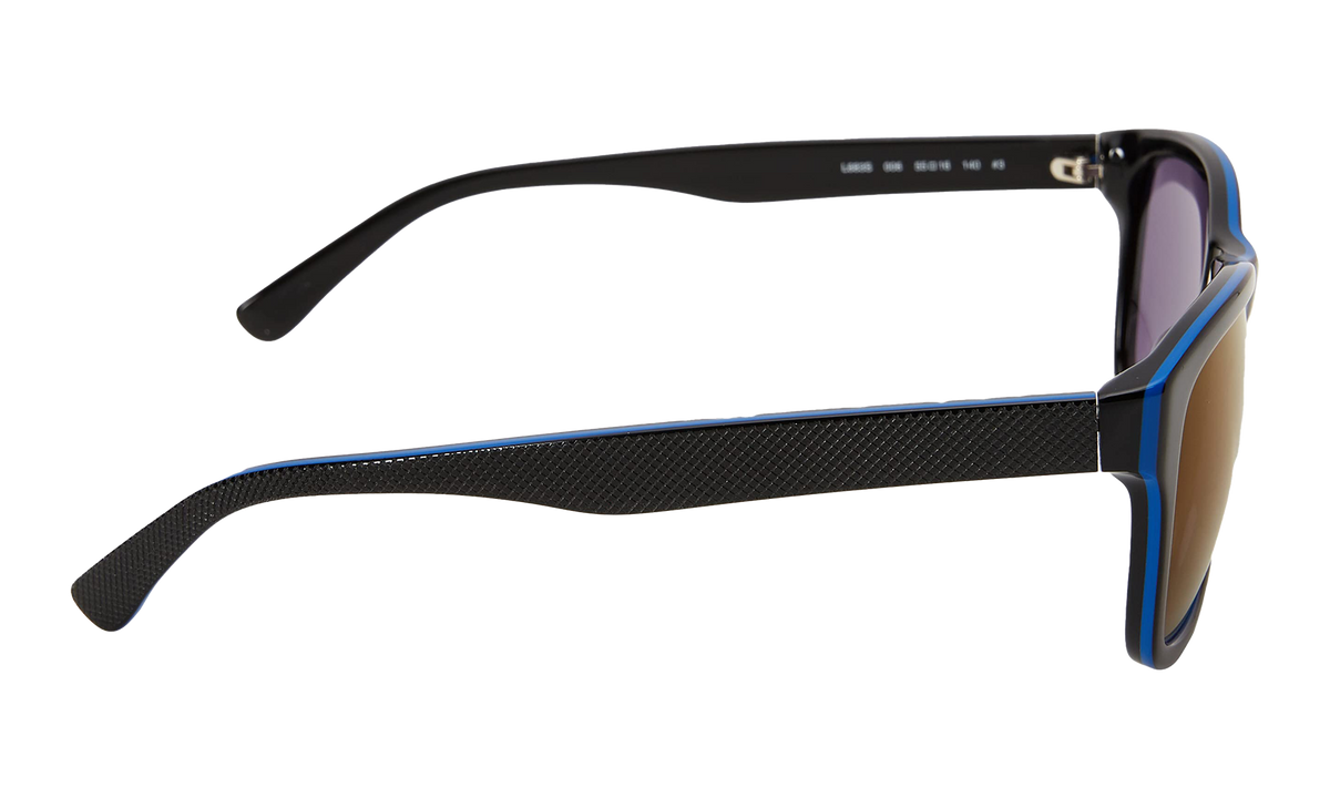 Lacoste Rectangle Sunglasses "Shiny Black" L683S-006