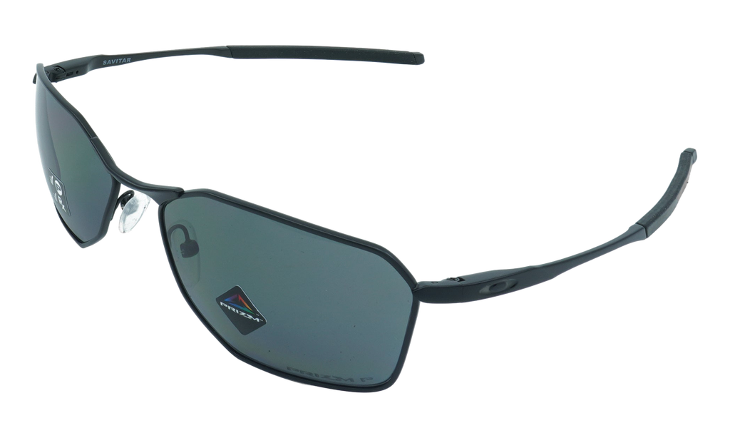 Oakley Savitar Polarized Sunglasses "Satin Black / PRIZM Grey Polarized" OO6047 07