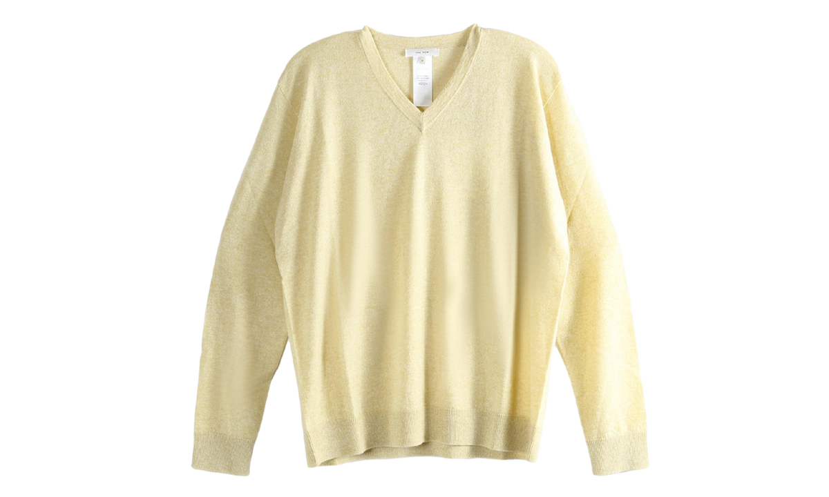 The Row Nian Cashmere Sweater WMNS "Pale Yellow" 10682 Y986 PLY