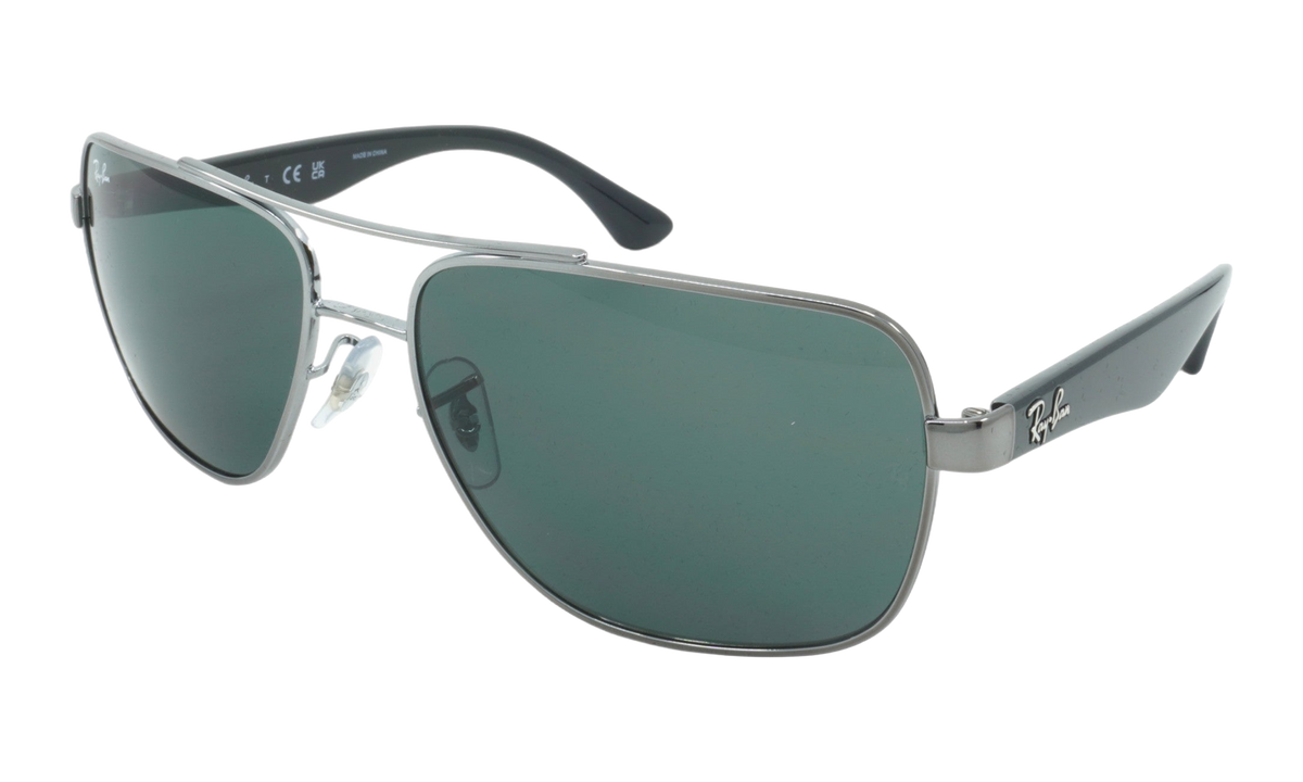 Rayban SQUARE Sunglasses "Gunmetal" RB3483-004-71_60