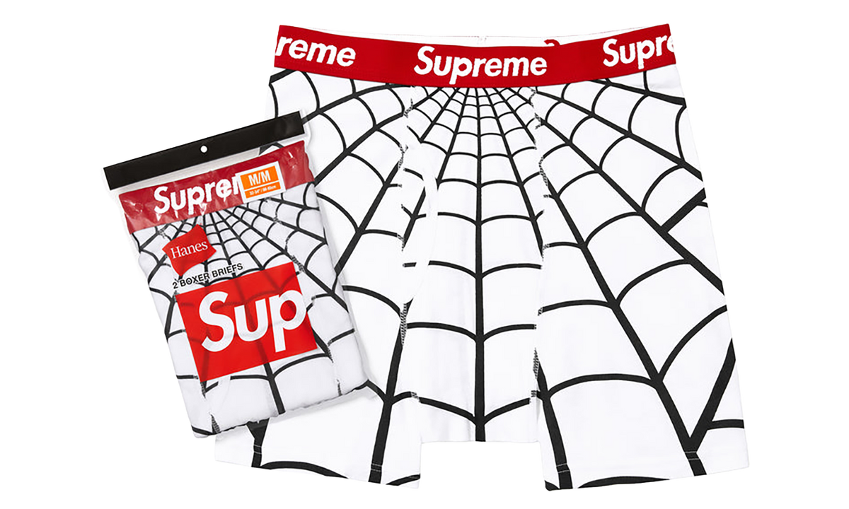 Supreme Spider-Man Boxer Briefs (2 Pack) "SS26 - White" SU27006