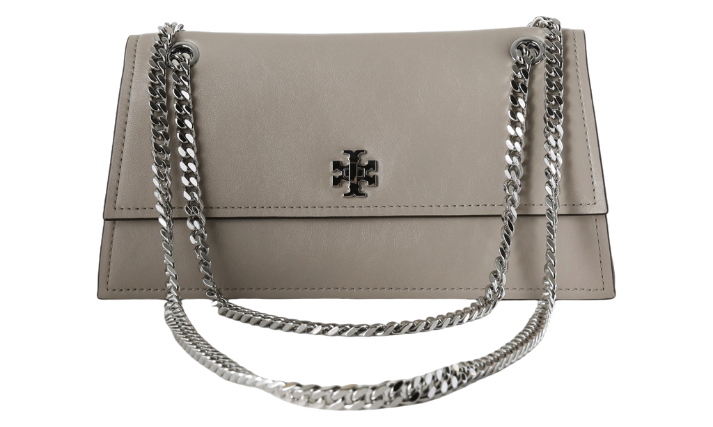 Tory Burch Kira Turnlock Shoulder Bag "Dove Gray" 167058 020