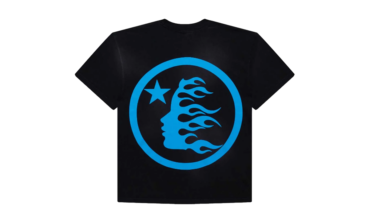 Hellstar Studios Blue Classic Logo Short Sleeve T-Shirt "Black / Blue" HSR118