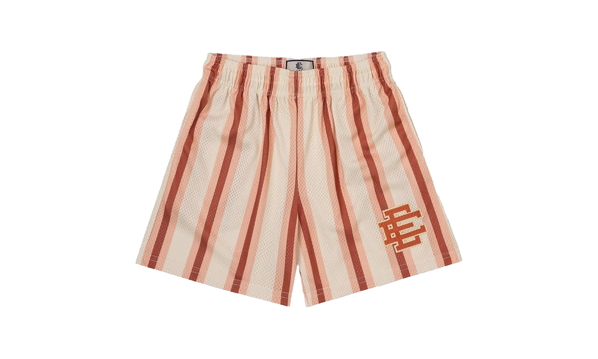 Eric Emanuel EE Basic Shorts "Antique White/Orange/Pink Stripe" EE086