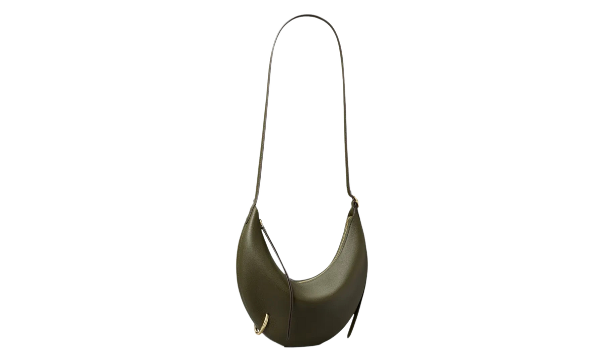 Tory Burch Pierced Crossbody Bag "Dark Olive" 186940 325