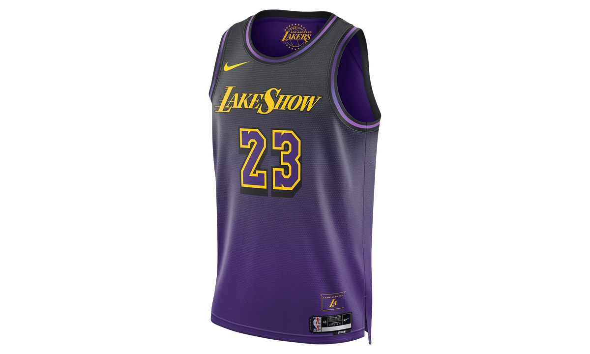 Nike NBA LEBRON JAMES LOS ANGELES LAKERS 2024/25 CITY EDITION SWINGMAN JERSEY "Field Purple" FQ4346 504